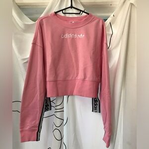 Adidas originals cropped sweatshirt size S